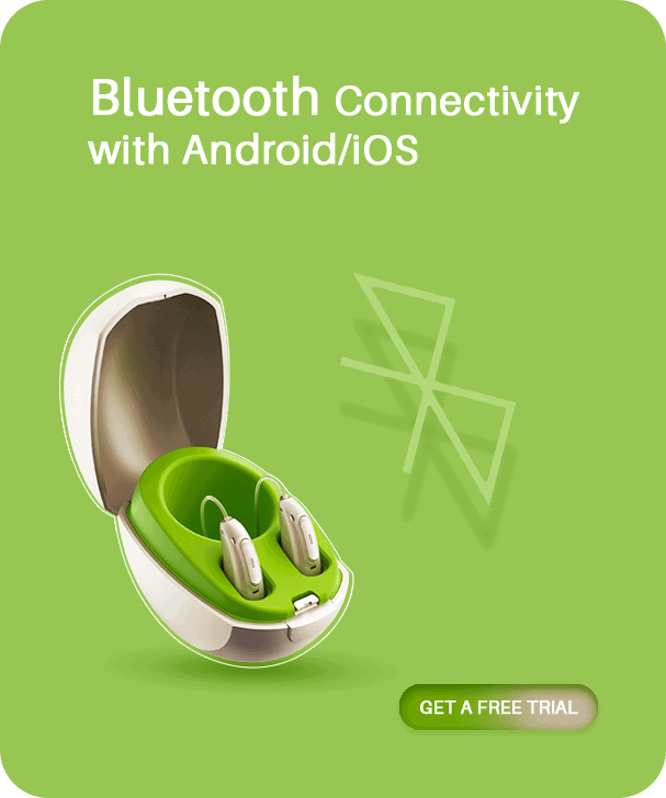 hearing aid with Bluetooth connectivity