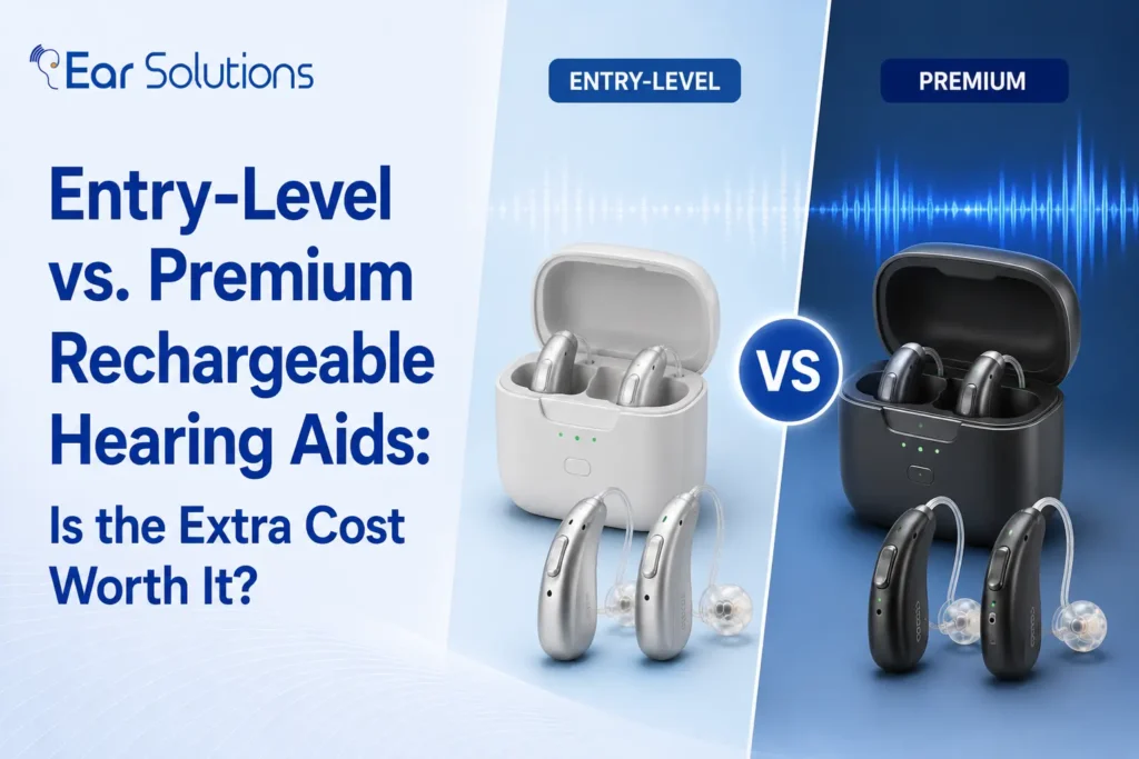 Entry Level vs. Premium Rechargeable Hearing Aids Is the Extra Cost Worth It