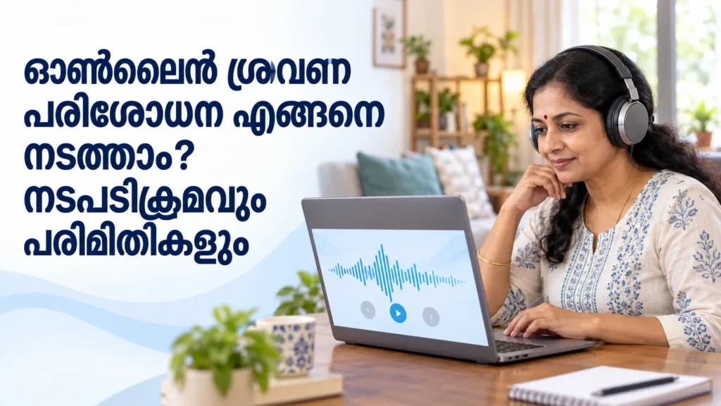 ഓൺലൈൻ ശ്രവണ പരിശോധന എങ്ങനെ നടത്താം? നടപടിക്രമവും പരിമിതികളും
