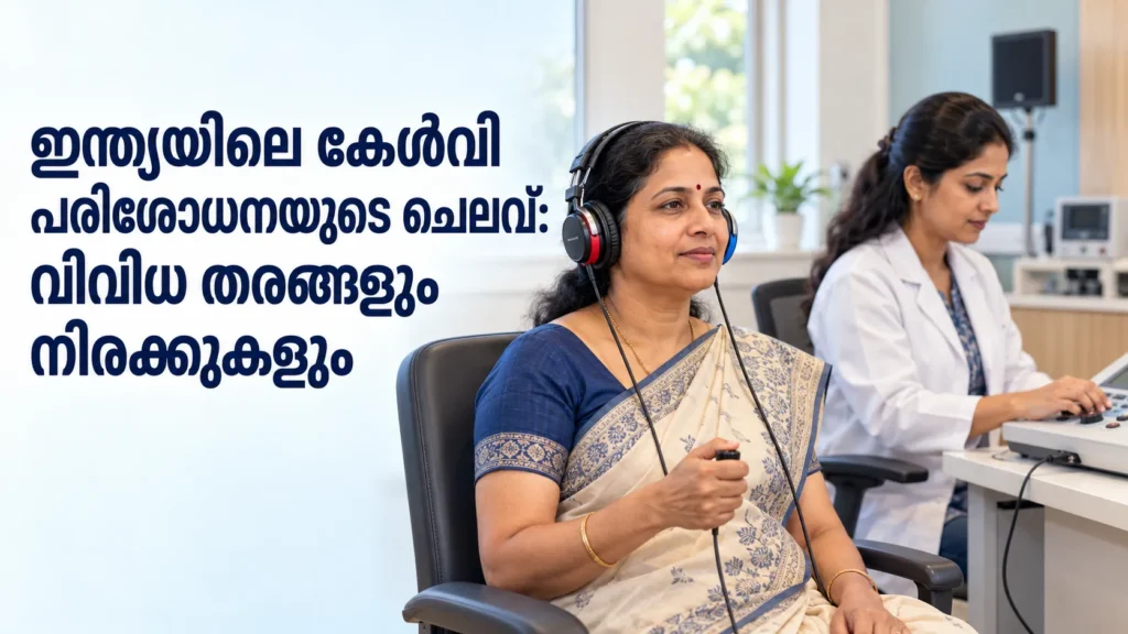Professional hearing test in a modern clinic